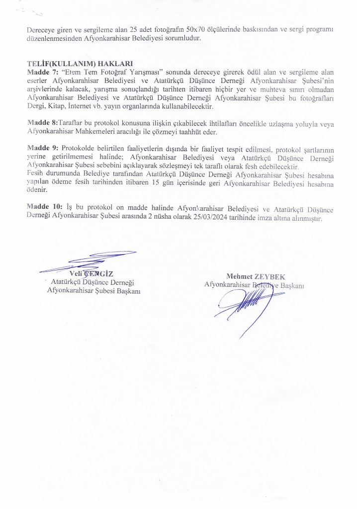 AFYONKARAHİSAR BELEDİYESİ ADD BAŞKANI CENGİZ'İN AÇIKLAMALARINA CEVAP VERDİ