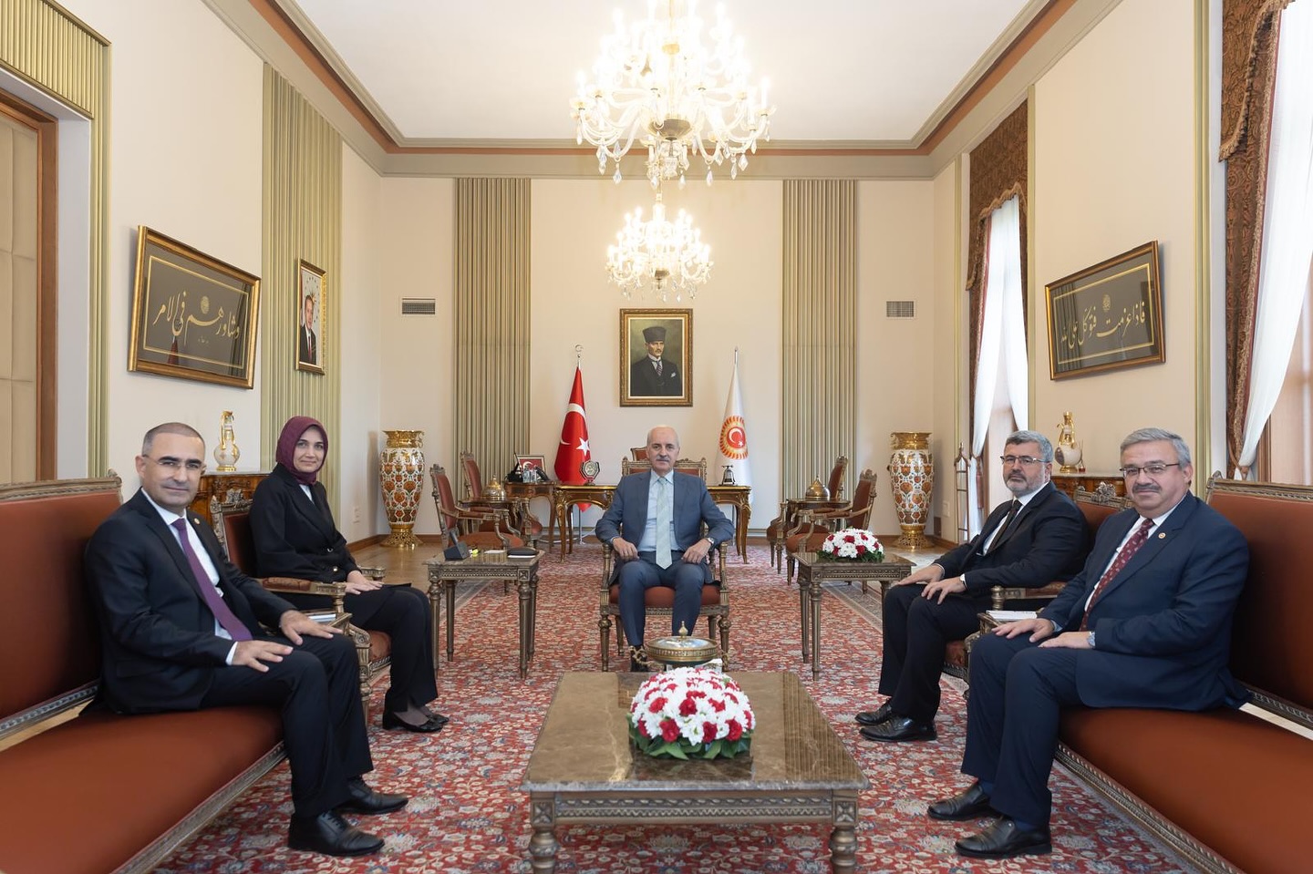 AFYONKARAHİSAR HEYETİNDEN  TBMM BAŞKANI NUMAN KURTULMUŞ'A ZİYARET