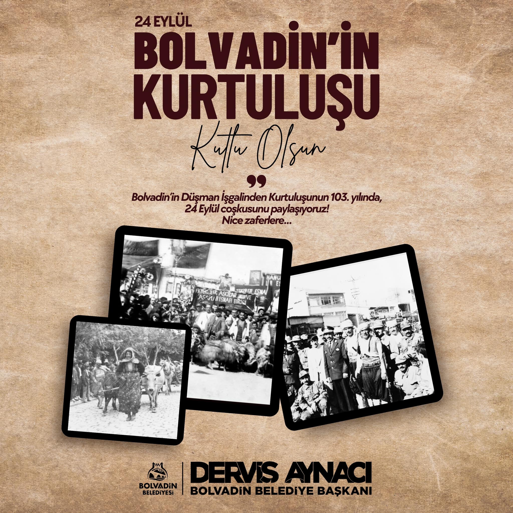 BAŞKAN AYNACI'DAN 24 EYLÜL MESAJI