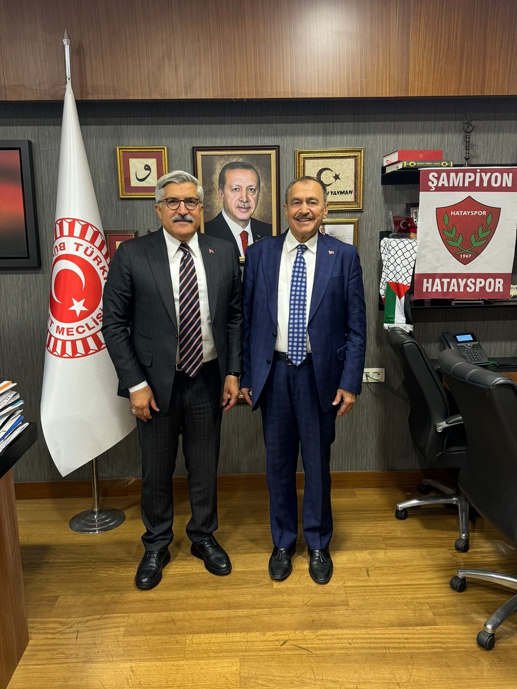 Veysel Eroğlu, Hüseyin Yayman'ı Ziyaret Etti