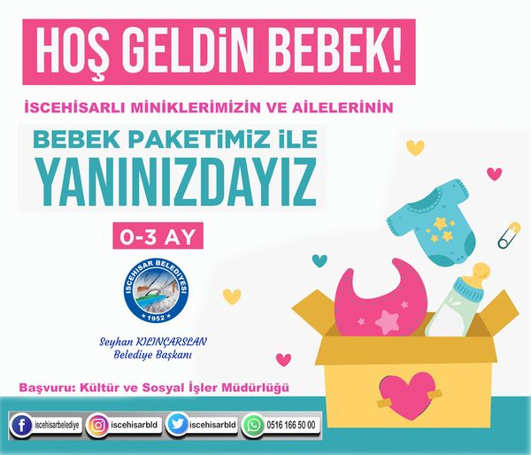 İscehisar'da "Hoş Geldin Bebek" Projesi Başlıyor