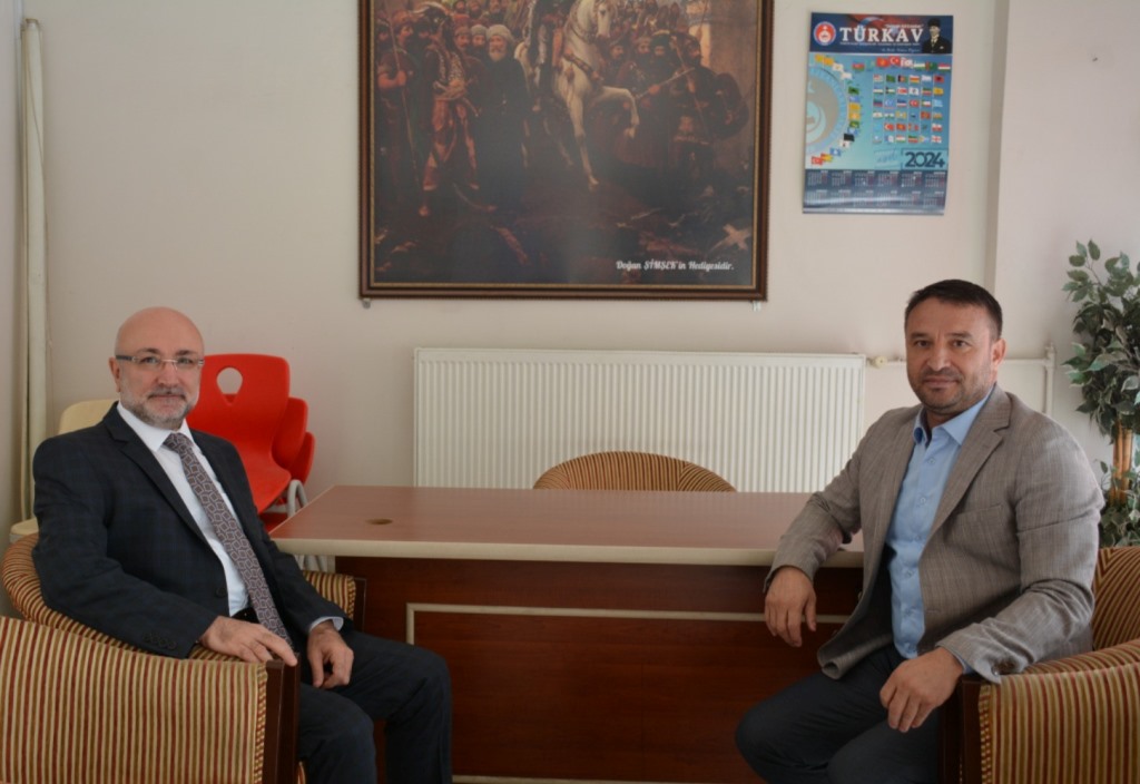 İL BAŞKANI ŞAHİN'DEN KAHVECİ'YE ZİYARET