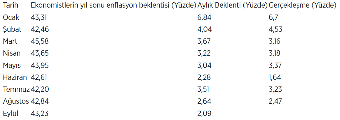 Enflasyon Beklenti Anketi Sonuçlandı: İşte Ekonomistlerin Eylül Ayı Enflasyon Tahmini