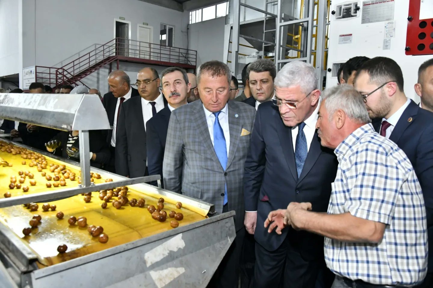 İYİ Parti Heyeti Çağlayancerit Ceviz İşleme Tesisini Ziyaret Etti