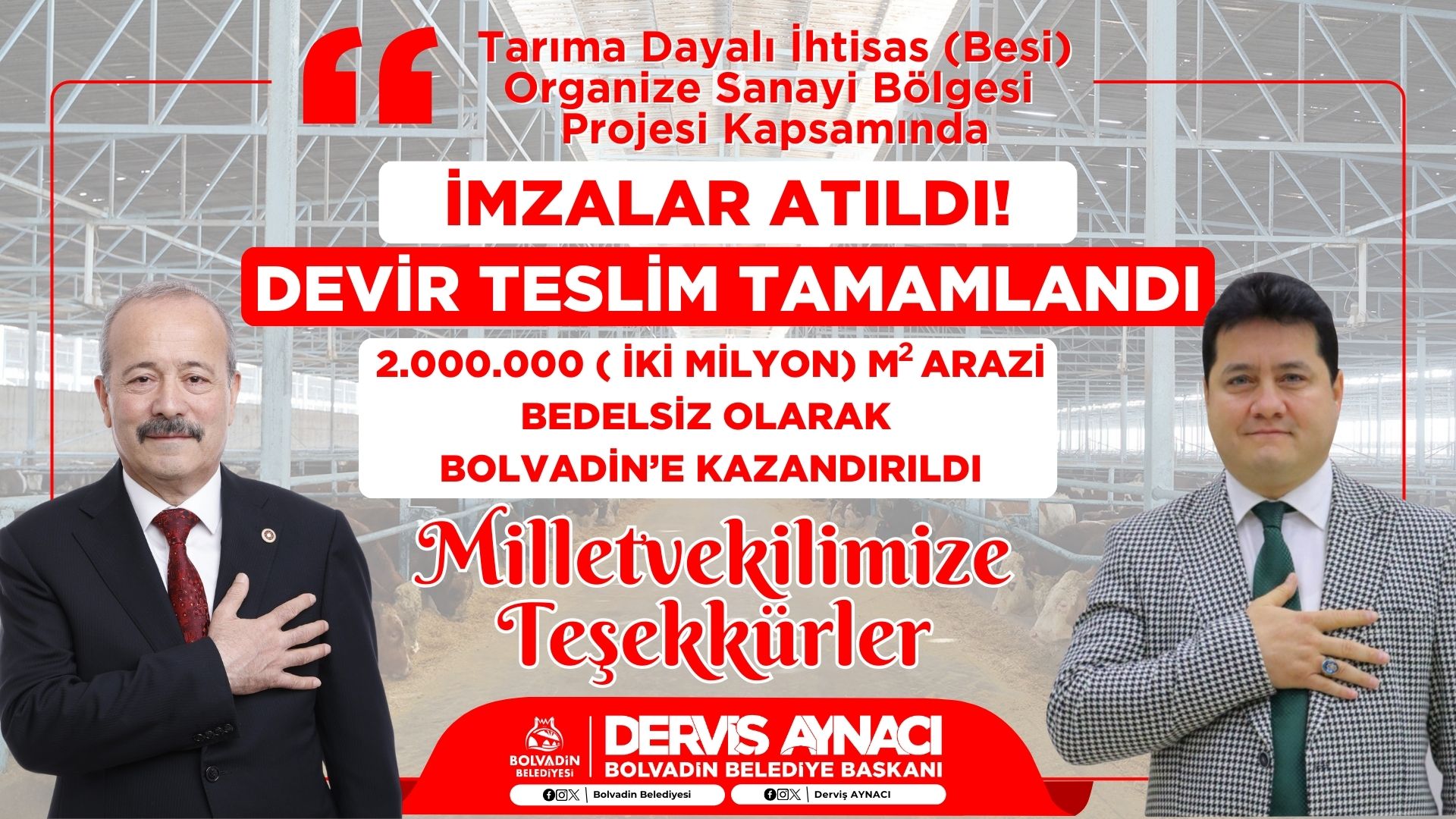 Bolvadin’e 2 Milyon Metrekarelik Arazi Kazandırıldı