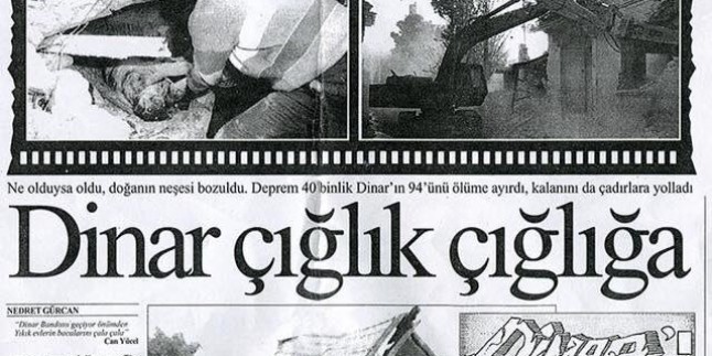TÜRKİYE'DE GÖRÜLEN İLK ÇÖKME DEPREMİ DİNAR'DA YAŞANDI