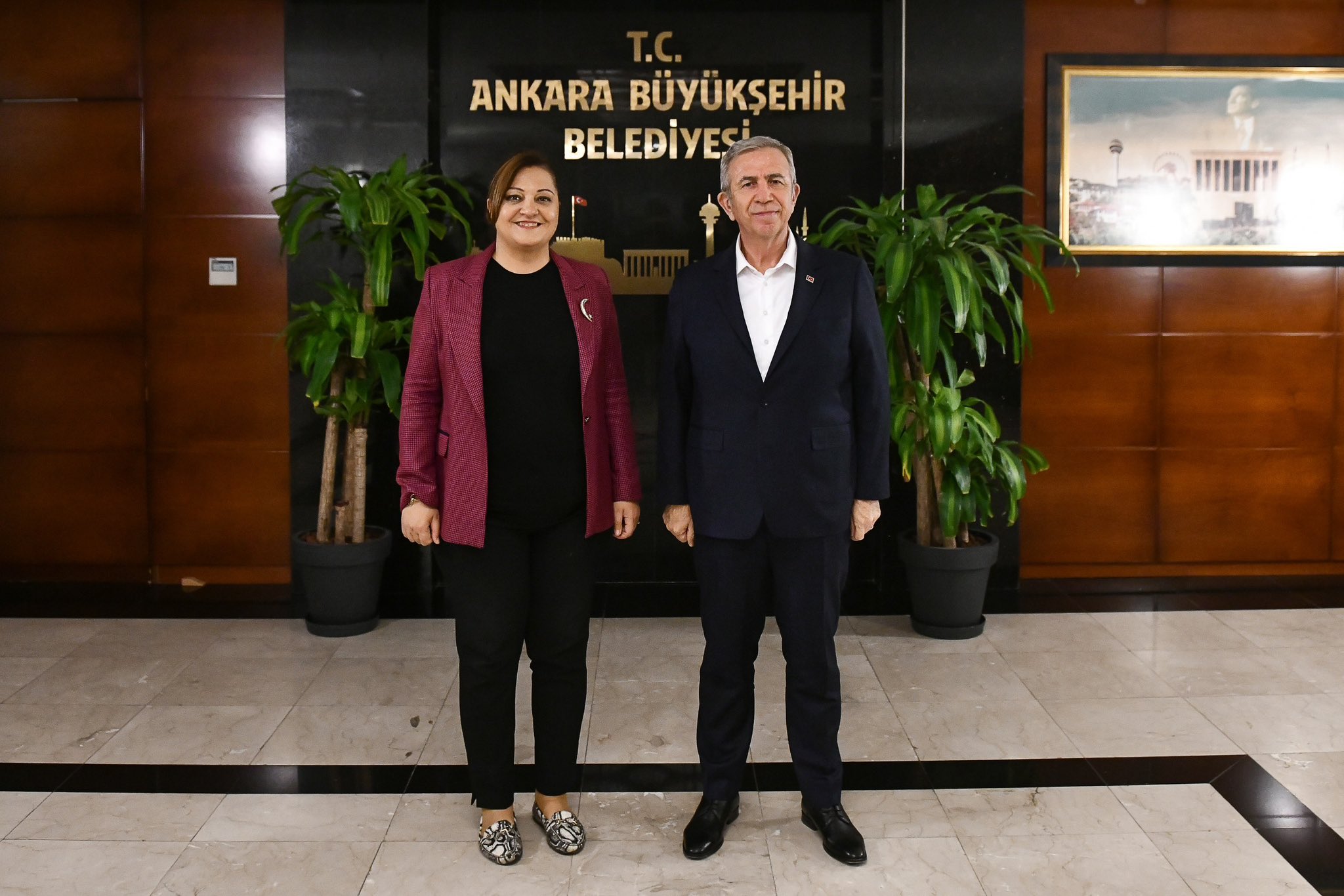İki Güçlü Başkan, İki Şehir!  Başkan Burcu Köksal’dan Mansur Yavaş’a Ziyaret
