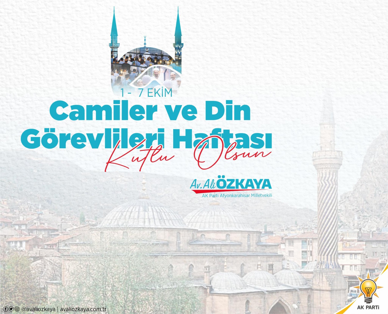 ÖZKAYA CAMİLER VE DİN GÖREVLİLERİ HAFTASI'NI KUTLADI