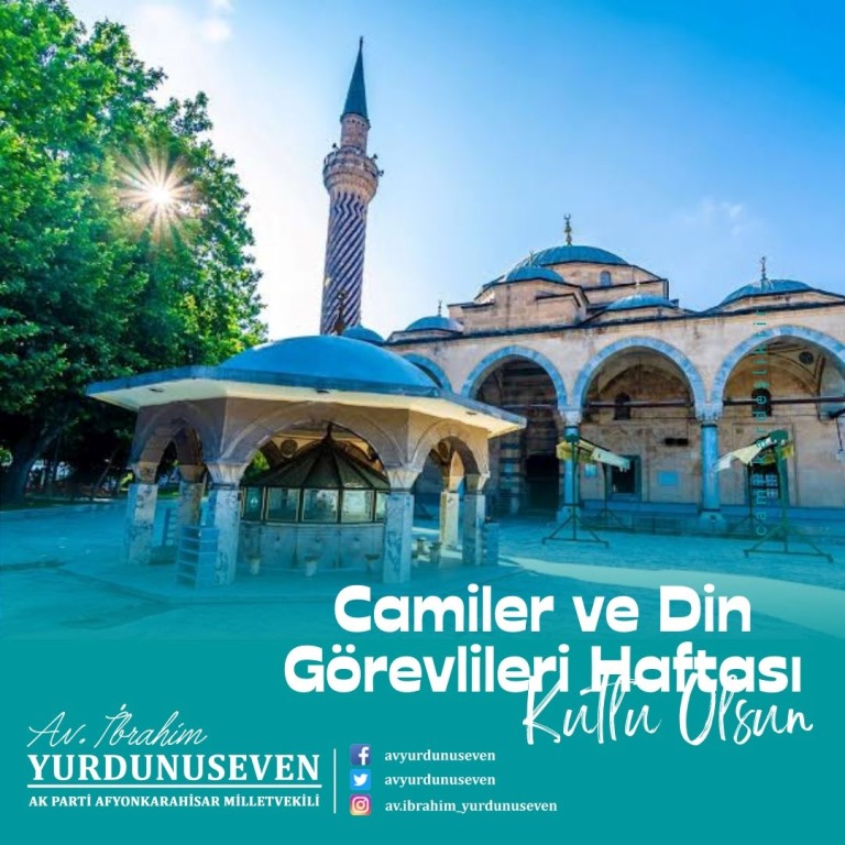MİLLETVEKİLİ YURDUNUSEVEN CAMİLER VE DİN GÖREVLİLERİNİ KUTLADI