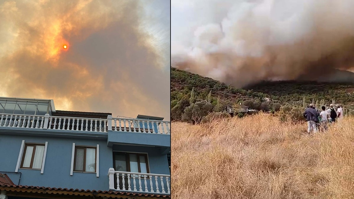İzmir Foça’da yangın