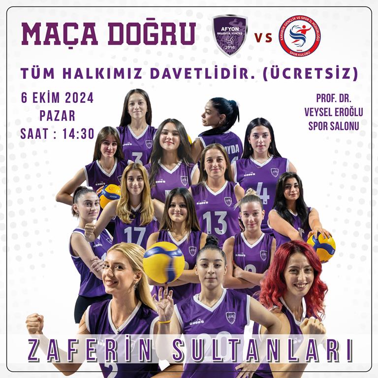 AFYON BELEDİYE YÜNTAŞ KADIN VOLEYBOL TAKIMI YARIN İLK MAÇINA ÇIKIYOR