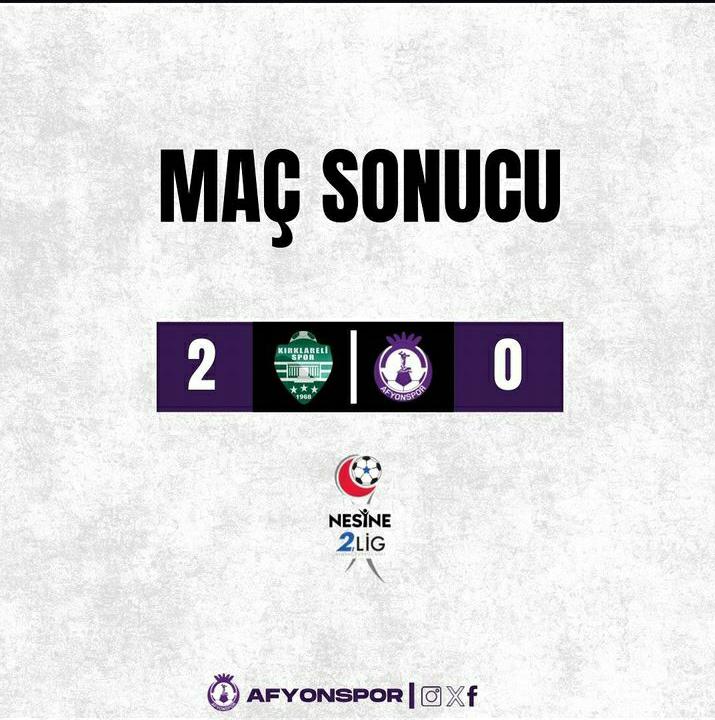 AFYONSPOR'DA KÖTÜ GİDİŞAT SÜRÜYOR