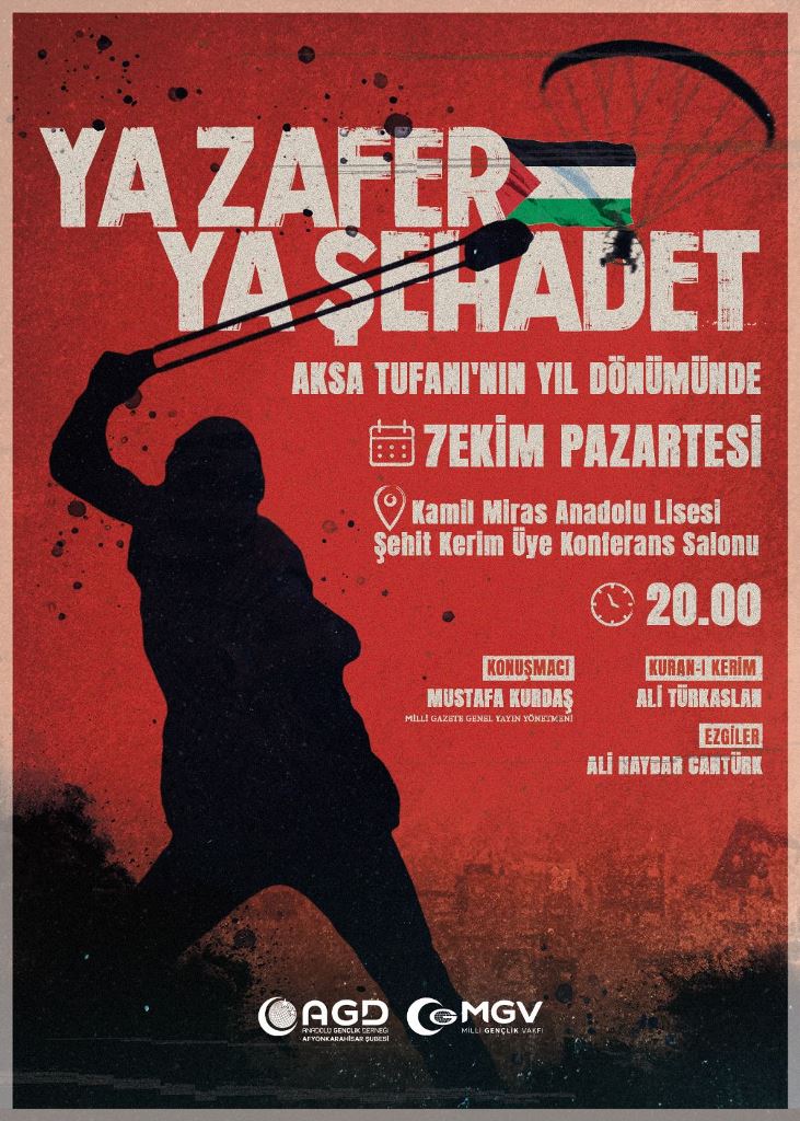 AGD'DEN ''YA ZAFER YA ŞEHADET'' KONFERANSI