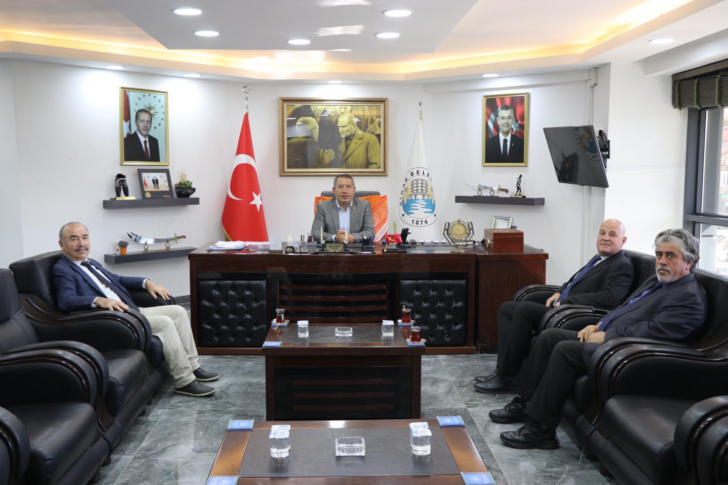 Müdür Yusuf Altın'dan Başkan Topçu’ya Ziyaret