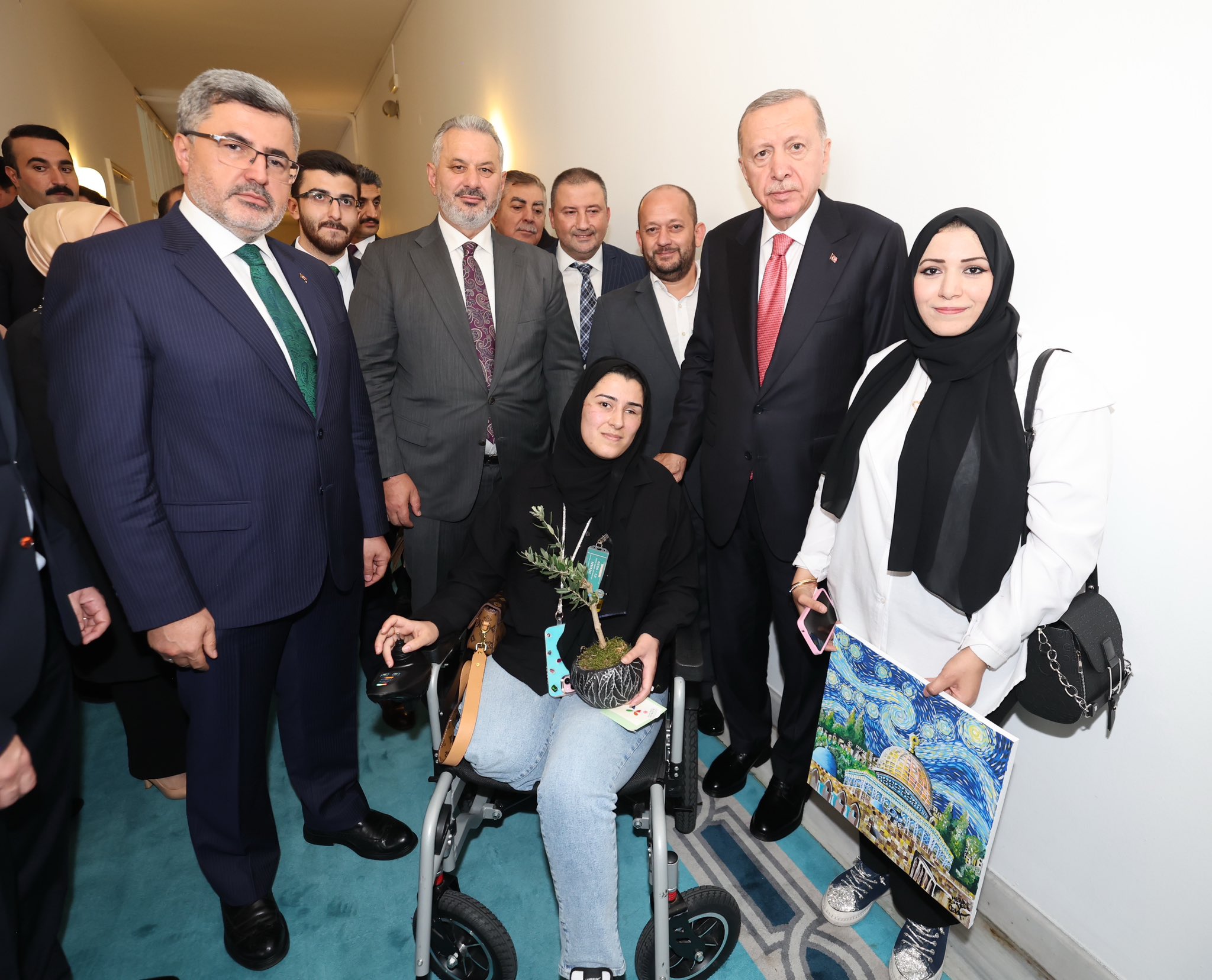 Milletvekili Özkaya, Cumhurbaşkanı Erdoğan İle Filistinli Yaralıları TBMM’de Ağırladı
