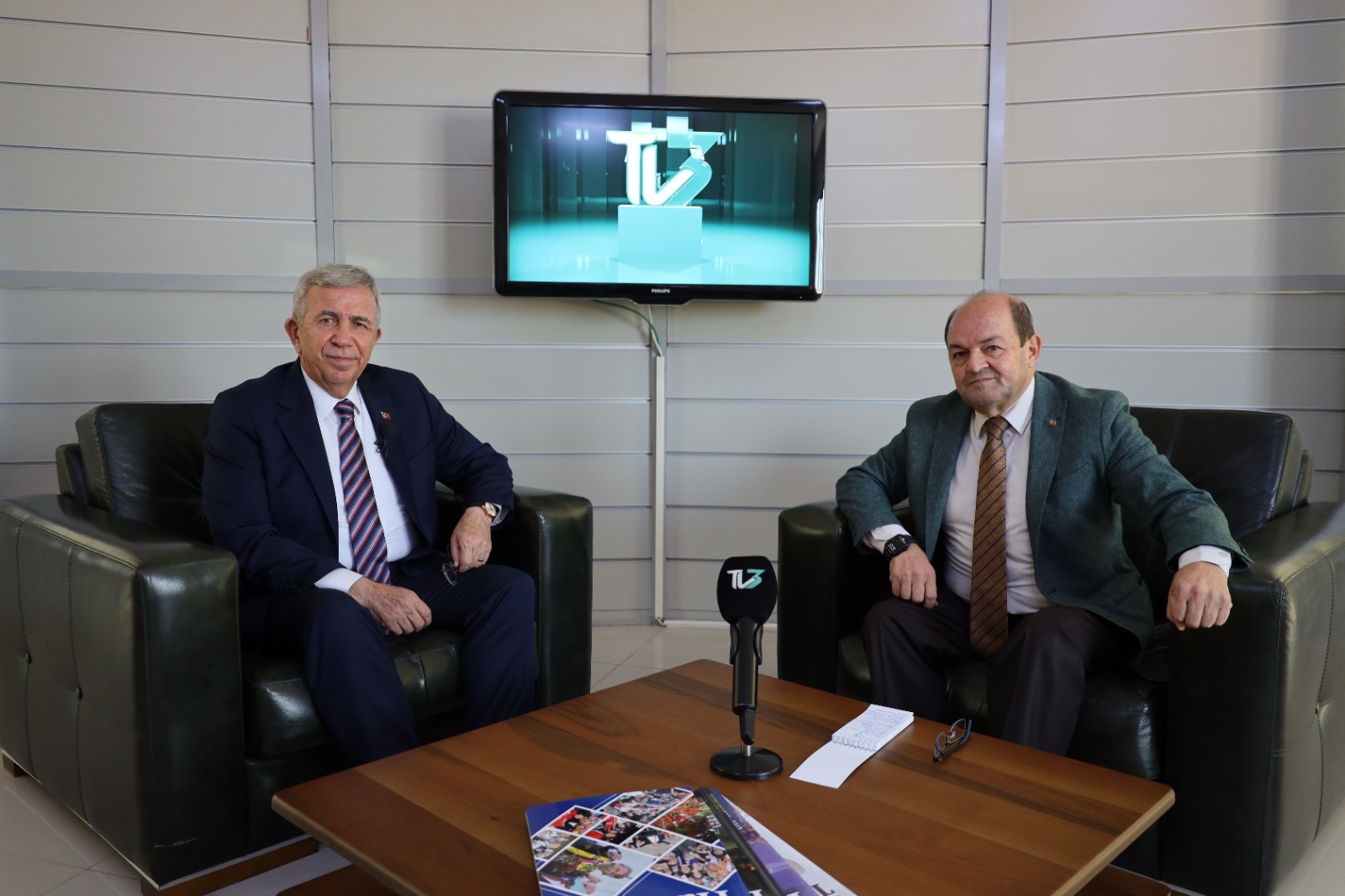 Başkan Yavaş'tan Tv3'e Ziyaret
