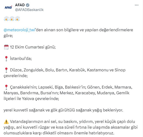 YAĞIŞLI HAVA ETKİLİ OLACAK