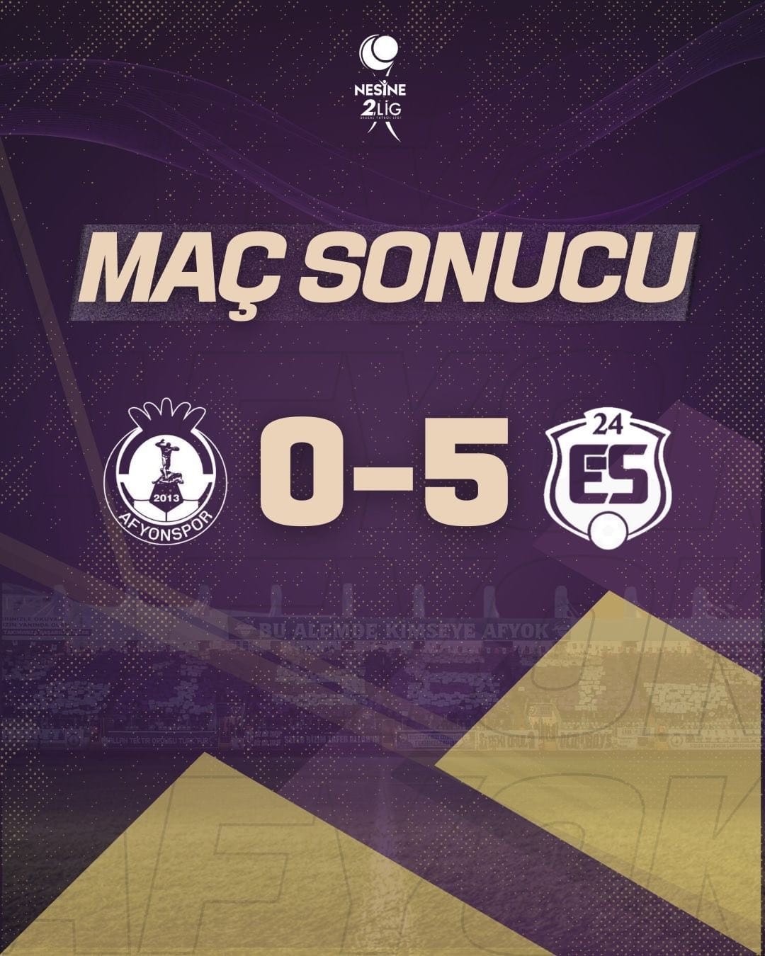Afyonspor 'beşlik' oldu!