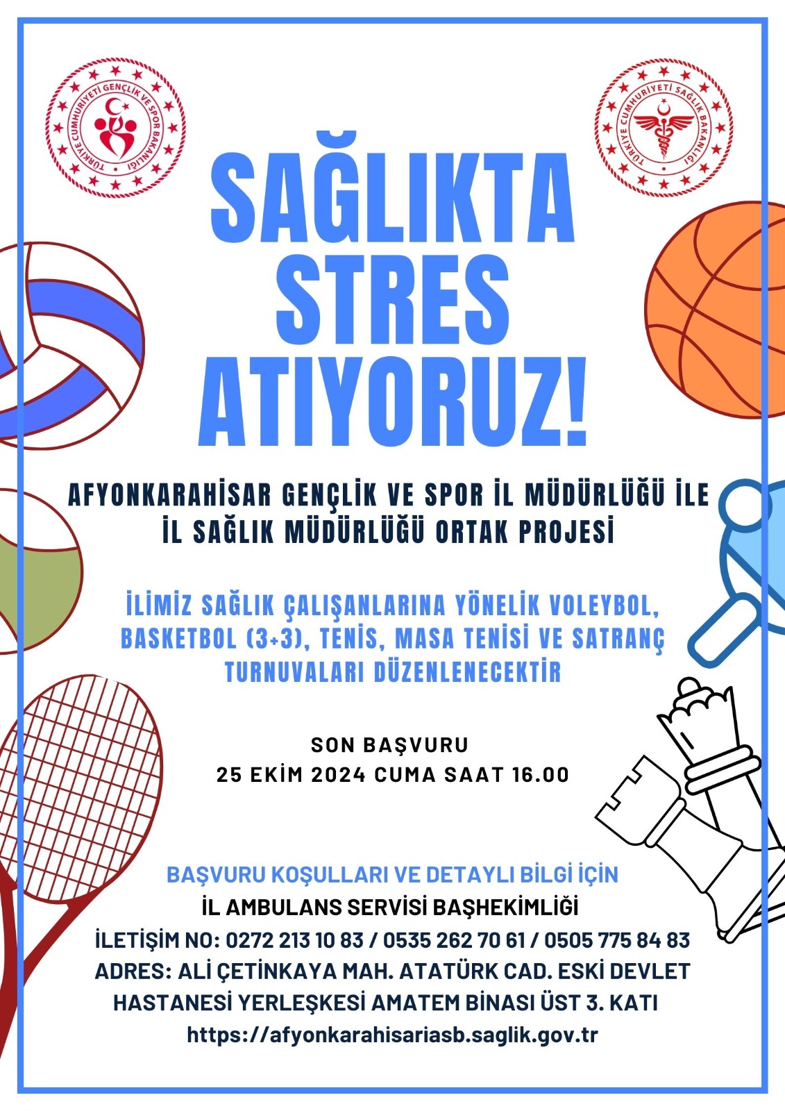 SAĞLIKTA STRES ATIYORUZ ADLI PROJE HAYATA GEÇİRİLİYOR