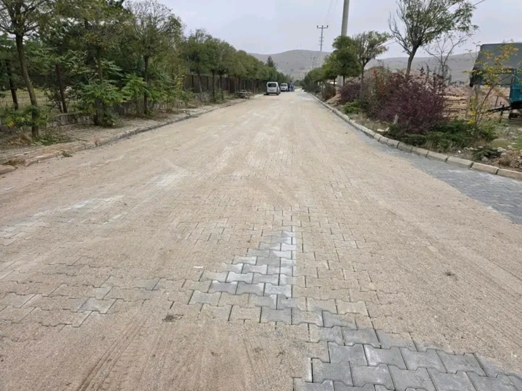 AKÖREN BELEDİYESİ'NİN PARKE TAŞI DÖŞEME ÇALIŞMALARI BAŞLADI