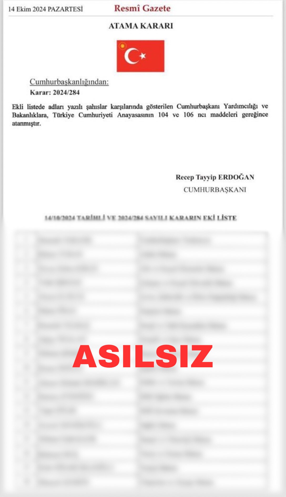 T.C. Resmî Gazete Haberleri Açıkladı:  Asılsız Atama Kararları İddialarına Dikkat!