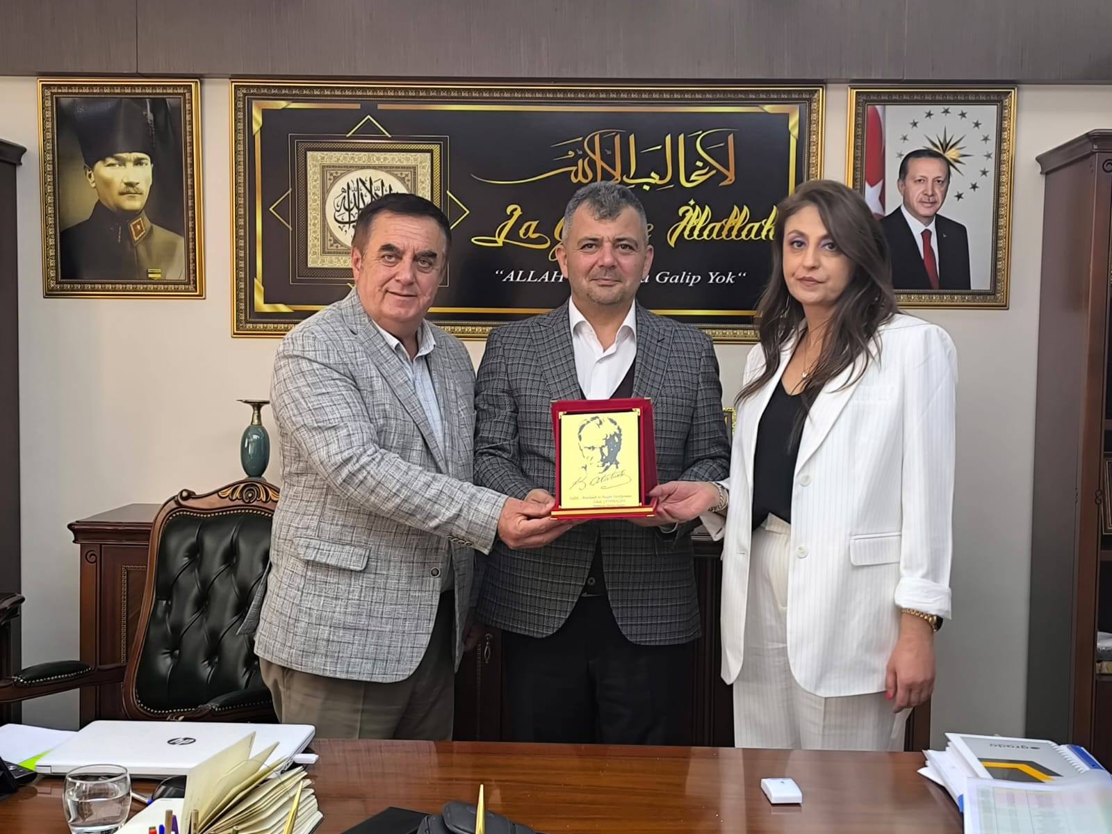 BAŞKAN KOYUNCU KONUĞUNU MAKAMINDA AĞIRLADI