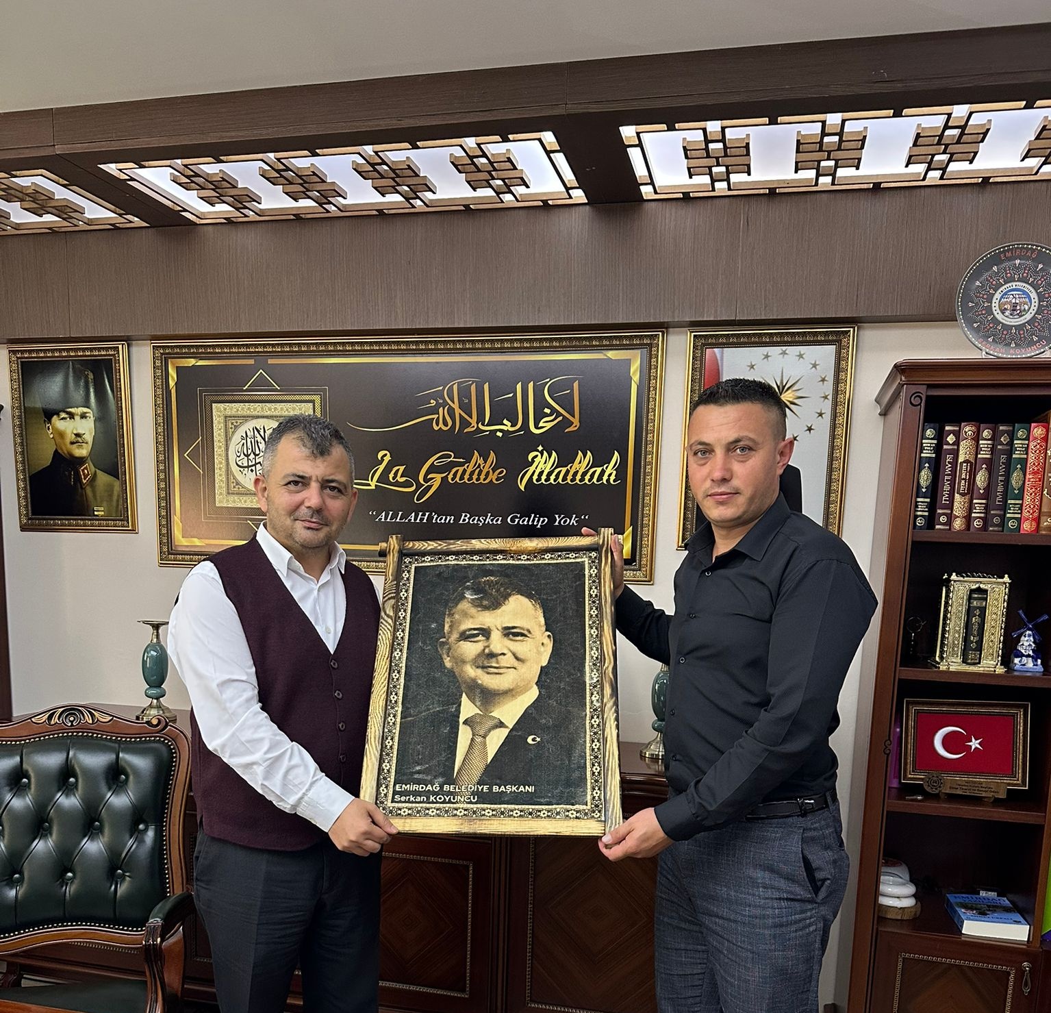 BAŞKAN KOYUNCU KONUĞUNU MAKAMINDA AĞIRLADI