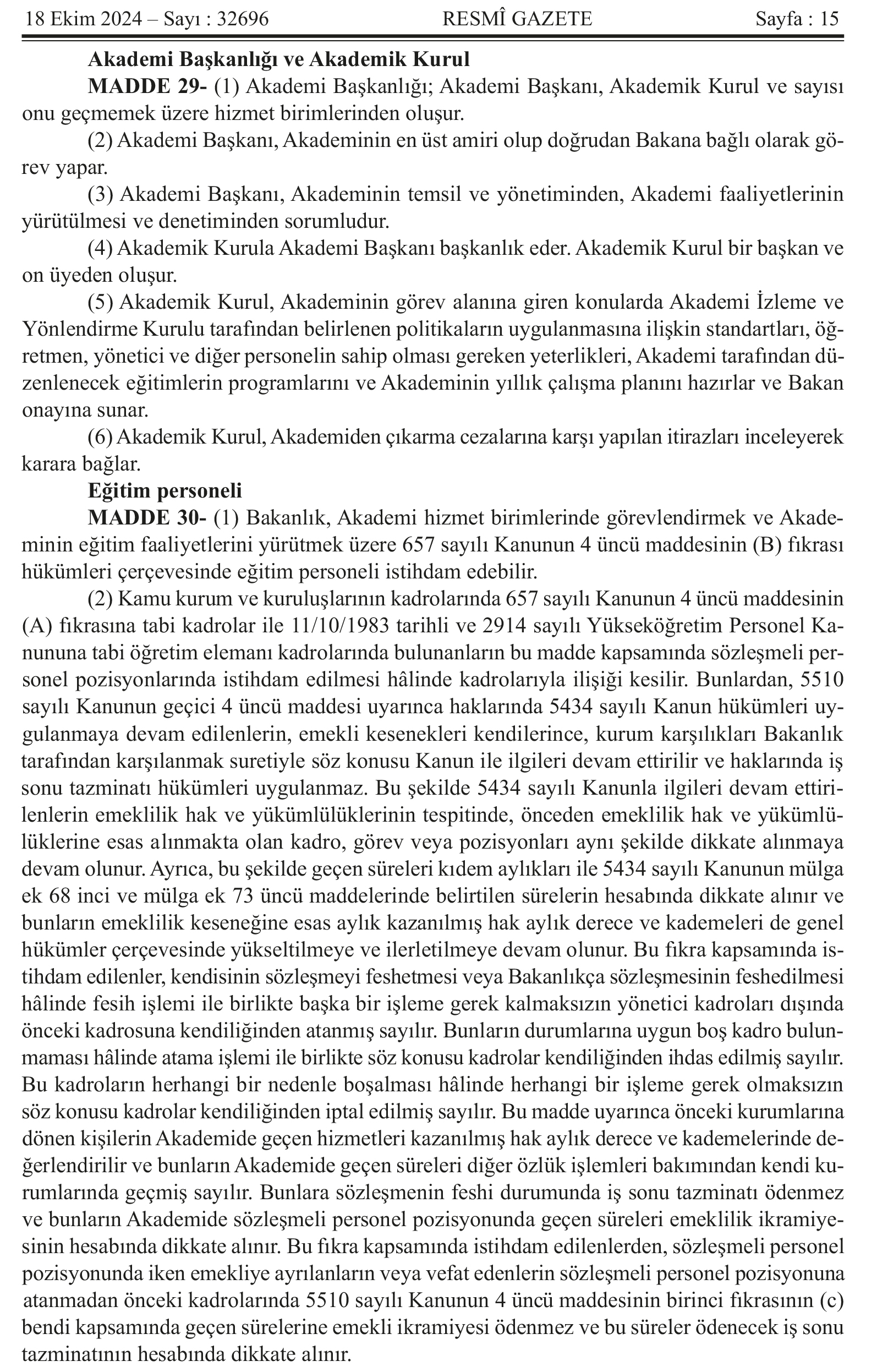Öğretmenlik Meslek Kanunu Resmi Gazete’de Yayımlandı