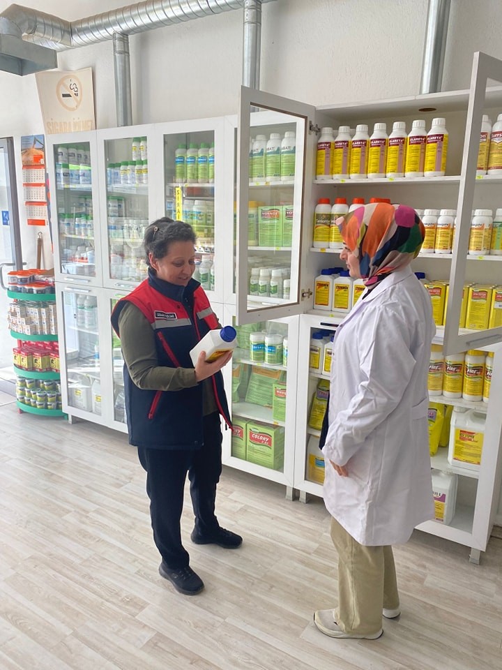 Bitki koruma ürünü bayilerinde denetim yapıldı: Tarım İl Müdürlüğü'nden Bitki Koruma Ürünlerine Üçüncü Dönem Denetimi