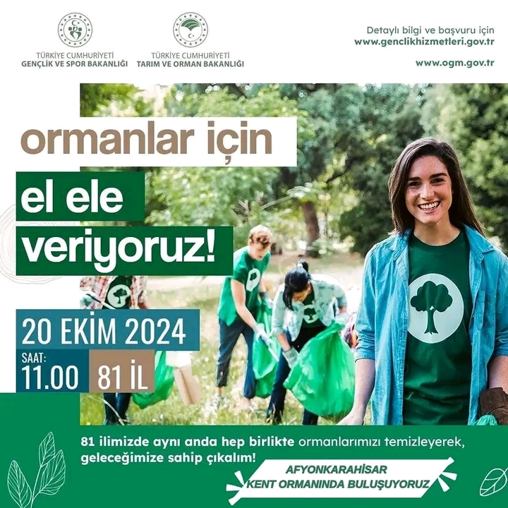 KENT ORMANINDA "ORMAN TEMİZLİĞİ" ETKİNLİĞİ GERÇEKLEŞECEK