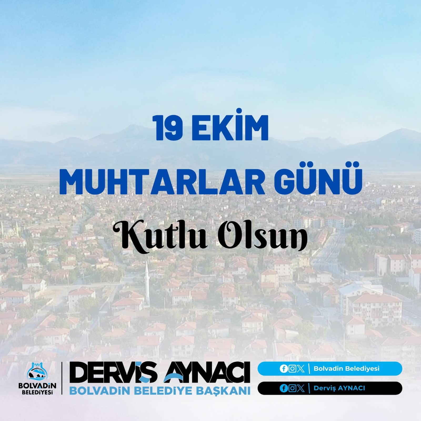 BAŞKAN AYNACI MUHTARLAR GÜNÜNÜ KUTLADI