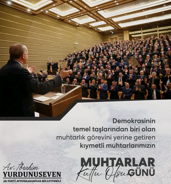 YURDUNUSEVEN'DEN MUHTARLAR GÜNÜ MESAJI