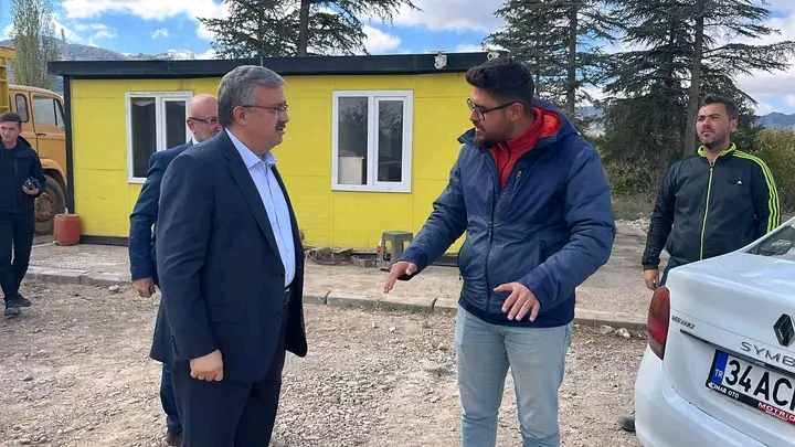 YURDUNUSEVEN VE ŞAHİN, YAŞLI BAKIM VE REHABİLİTASYON MERKEZİ İNŞAATINI İNCELEDİ