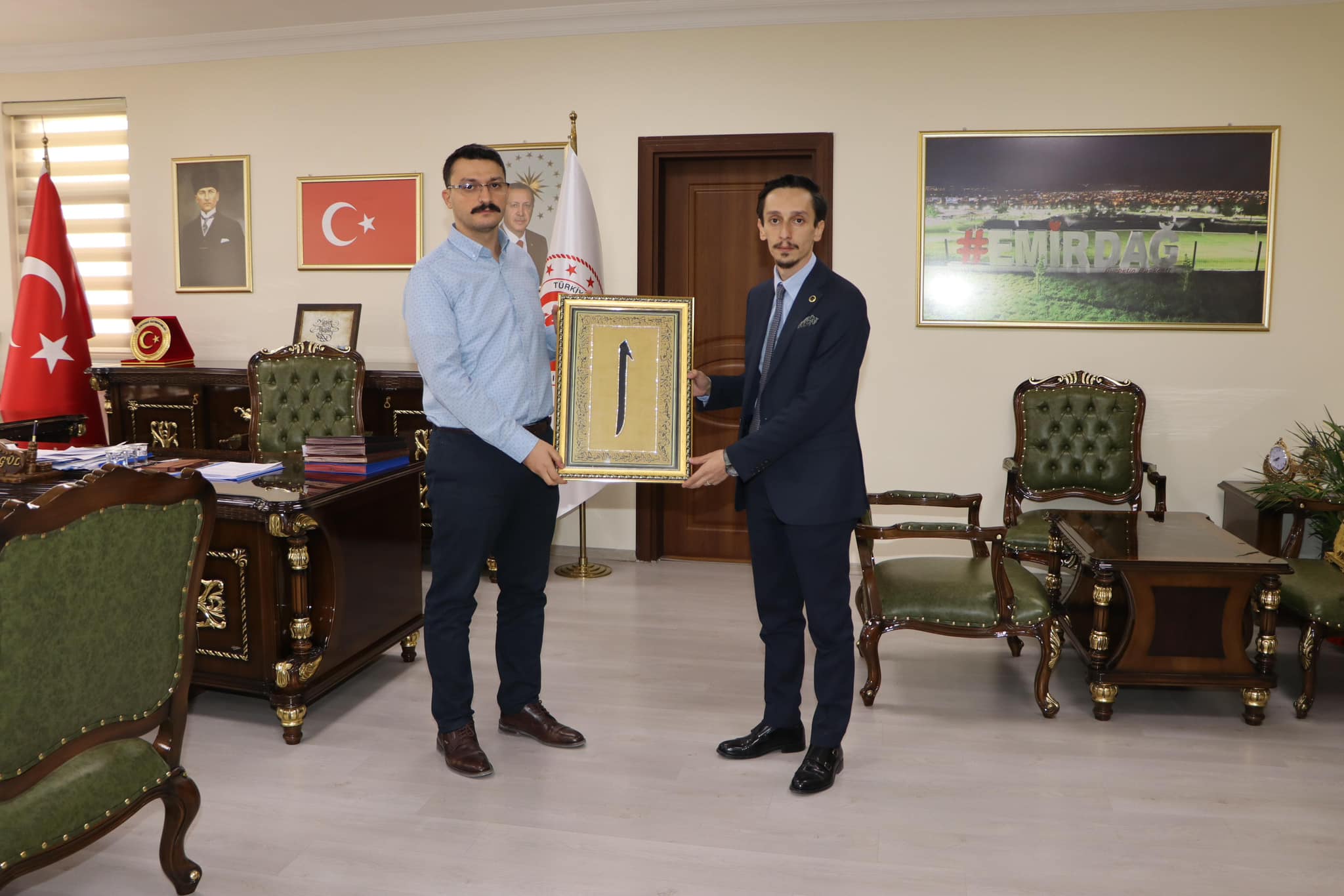 MHP Emirdağ İlçe Başkanı Demiral’dan Kaymakam Yasin Akgül'e Ziyaret
