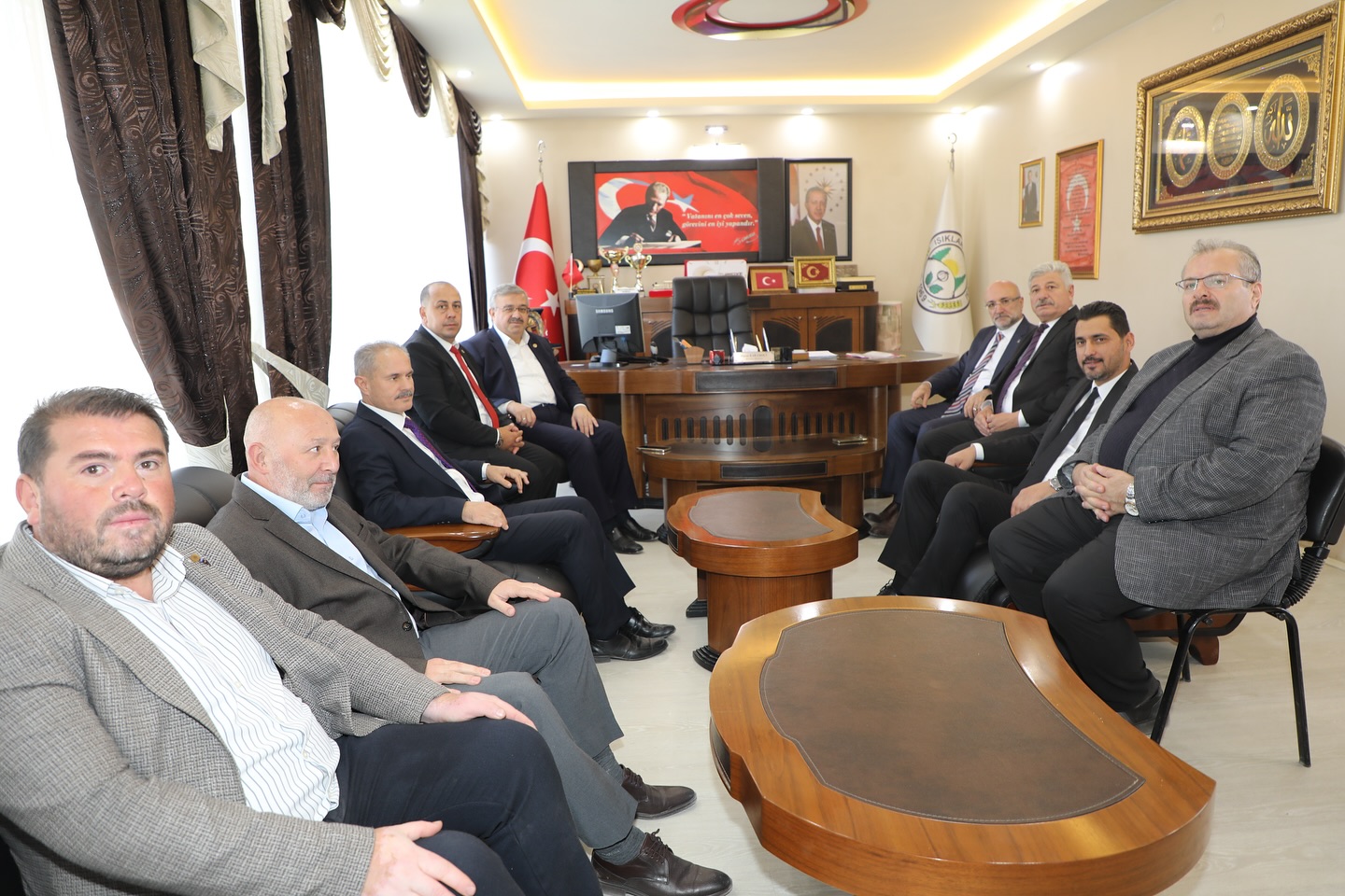 AK Parti Heyetinden Işıklar Belediye Başkanı Karamoçu’ya Ziyaret