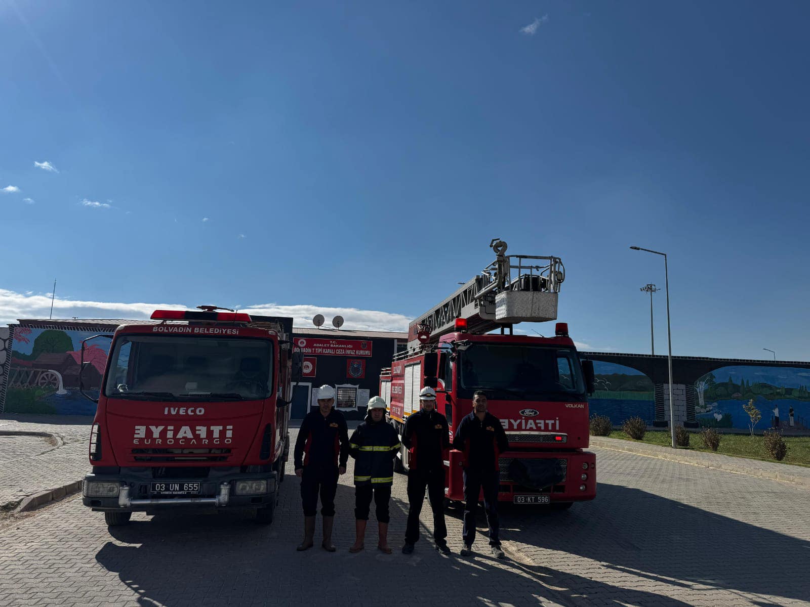 Bolvadin Cezaevinde Yangın Tatbikatı Gerçekleştirildi