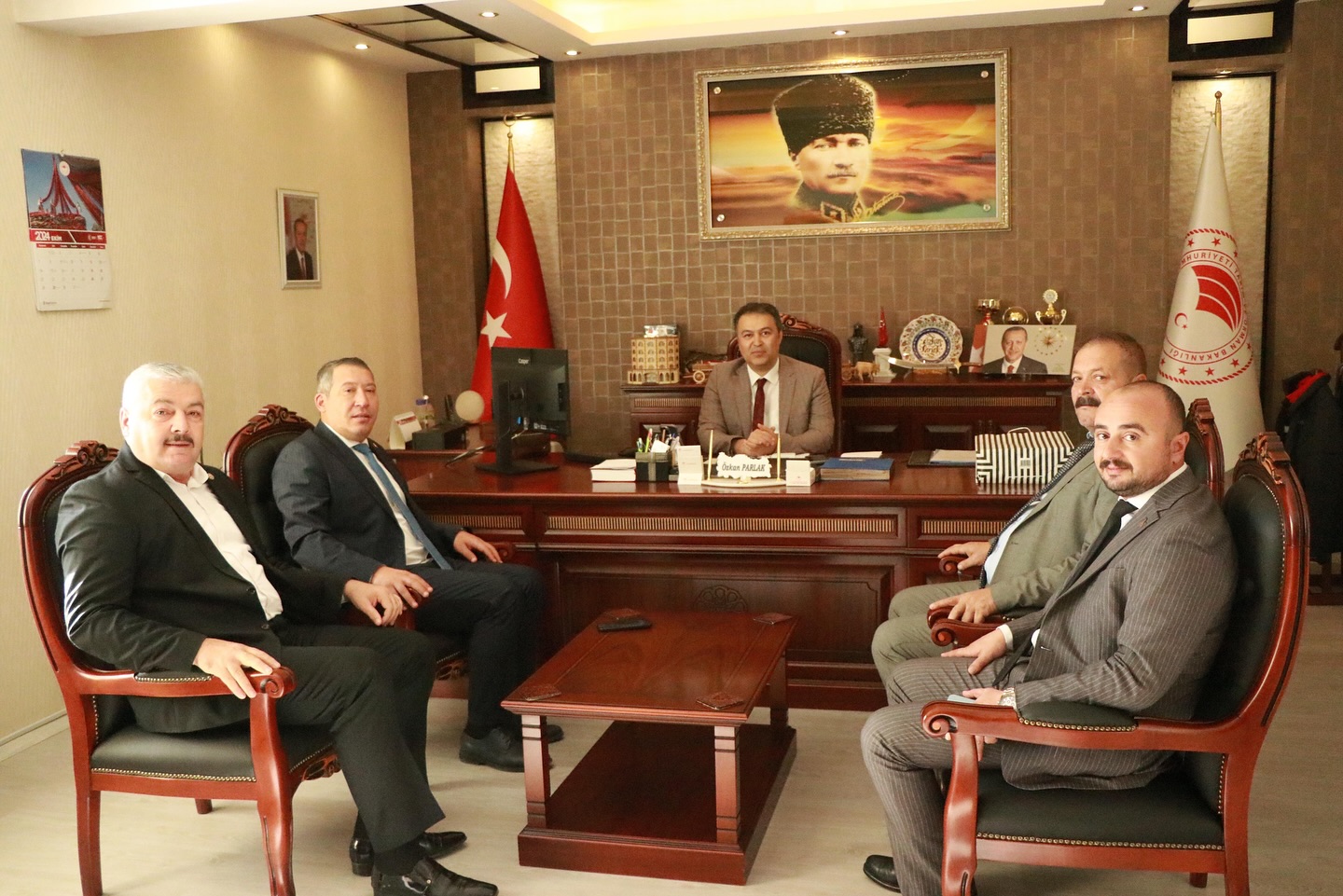 Başkan Topçu’dan Müdür Parlak’a Ziyaret