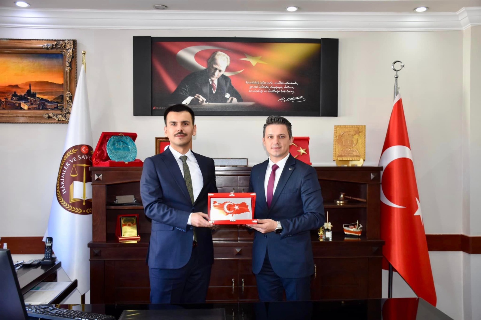 BAŞKAN ÇİÇEK ZİYARETLERİNE DEVAM EDİYOR
