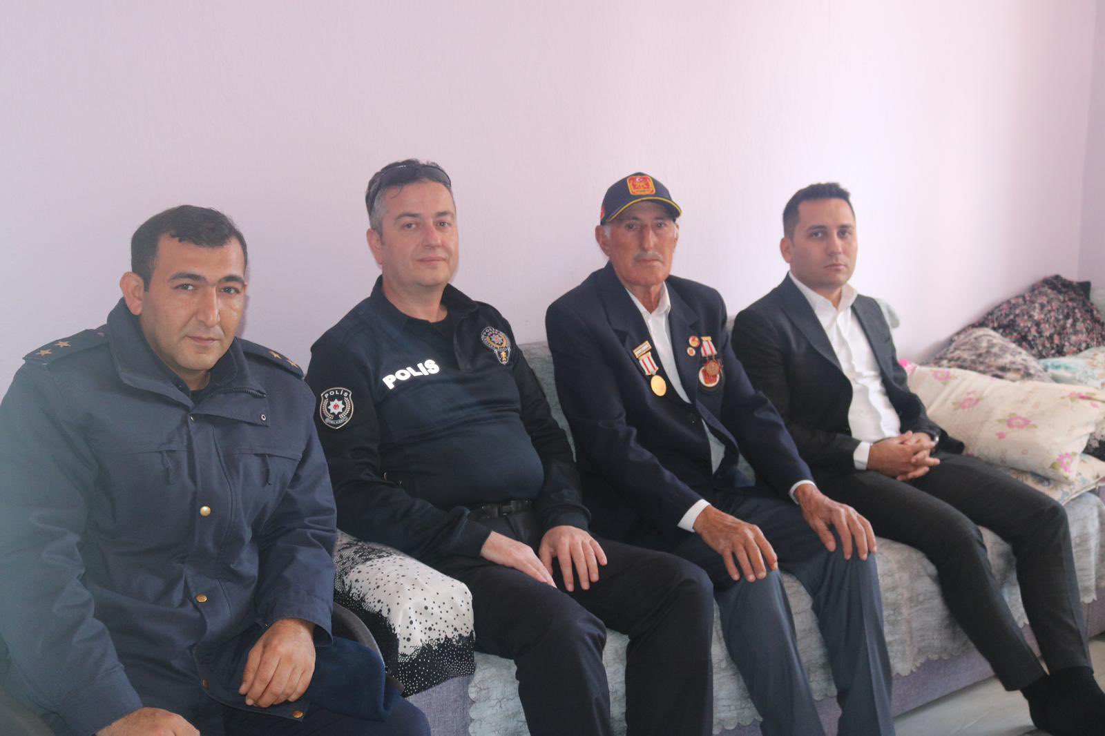 KAYMAKAM BİLDİRİCİ GAZİLERİ ZİYARET ETTİ