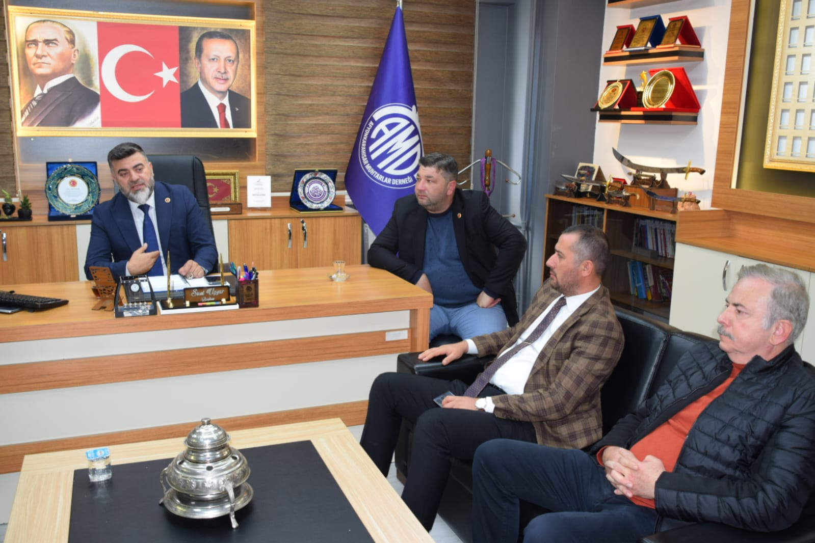 İYİ Parti Afyonkarahisar İl Teşkilatı’ndan Muhtarlara Ziyaret