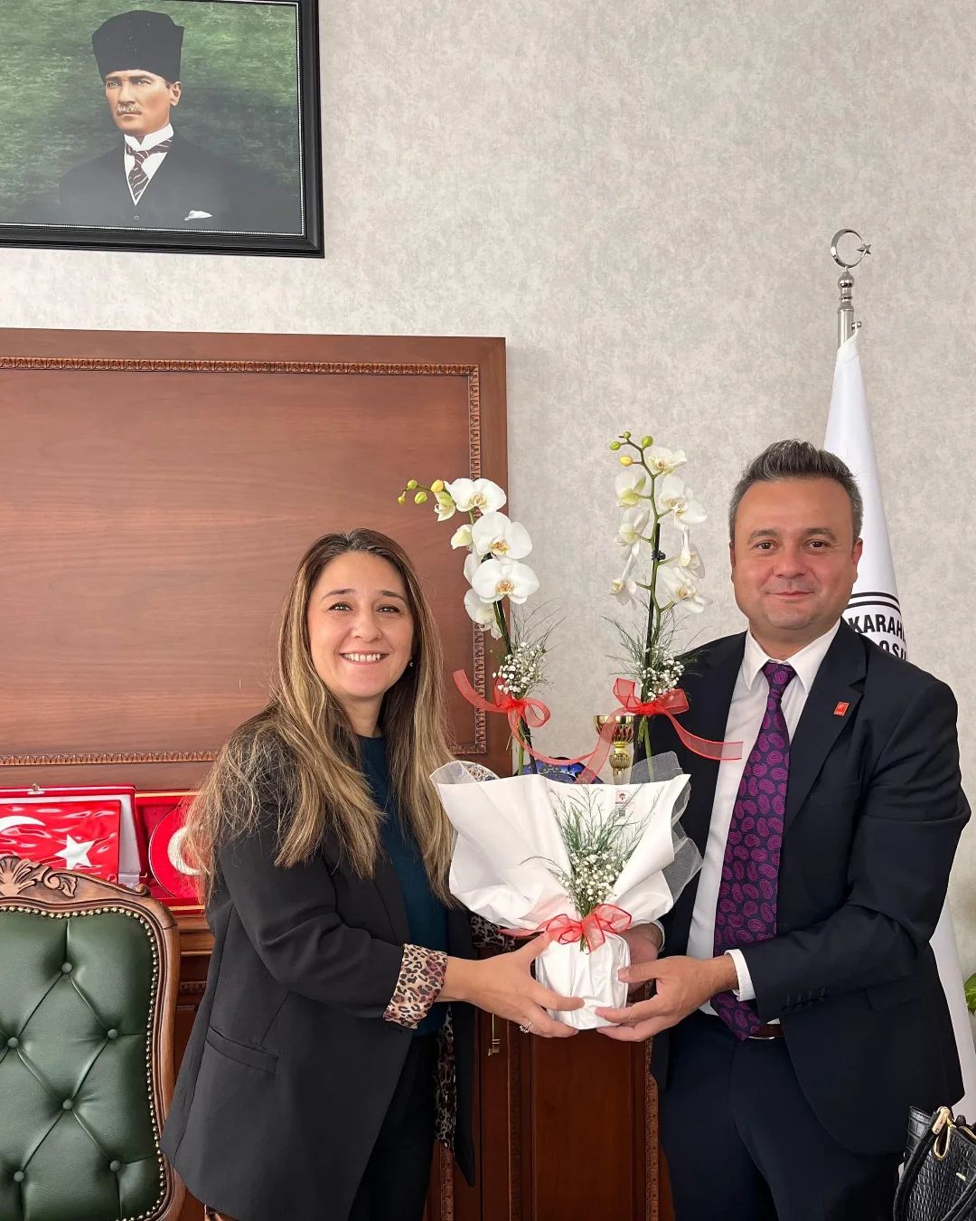 Erhan’dan Baro Başkanı Göktürk’e Hayırlı Olsun Ziyareti