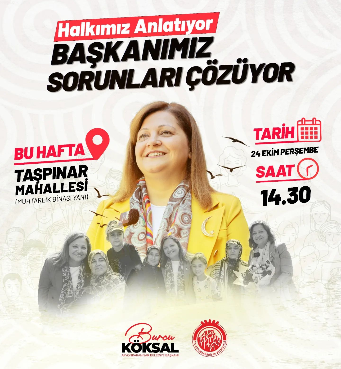 Başkan Köksal Taşpınar Mahallesi Vatandaşlarıyla Buluşacak