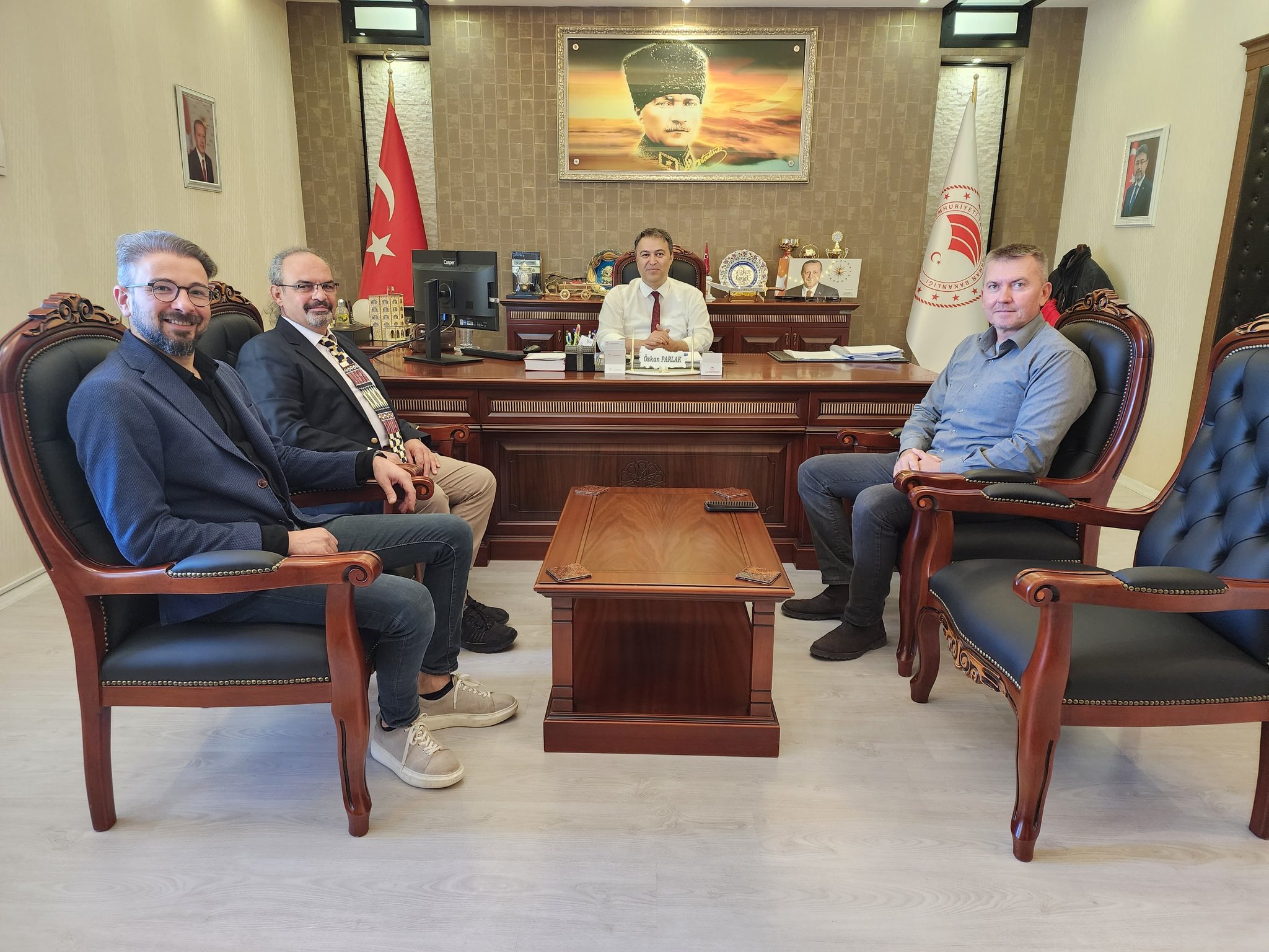Başkan Uçar’dan Müdür Parlak’a Ziyaret