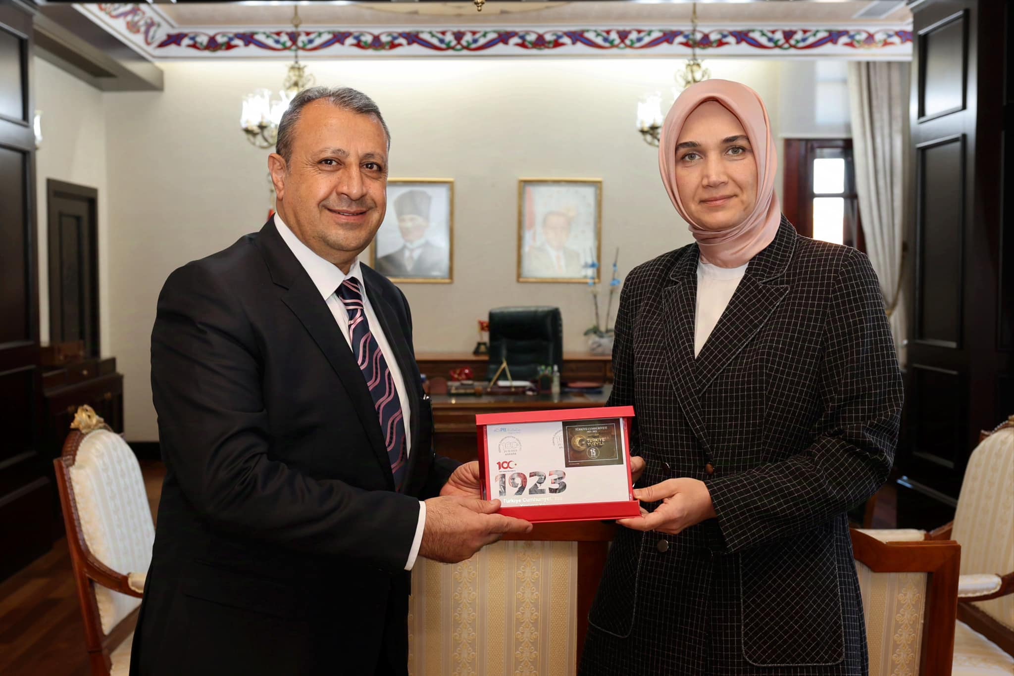 Vali Yiğitbaşı, PTT Heyetini Kabul Etti