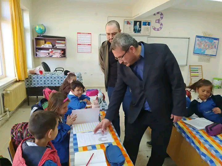 Müdür Koyuncu, Davılgı İlkokulunu ziyaret etti