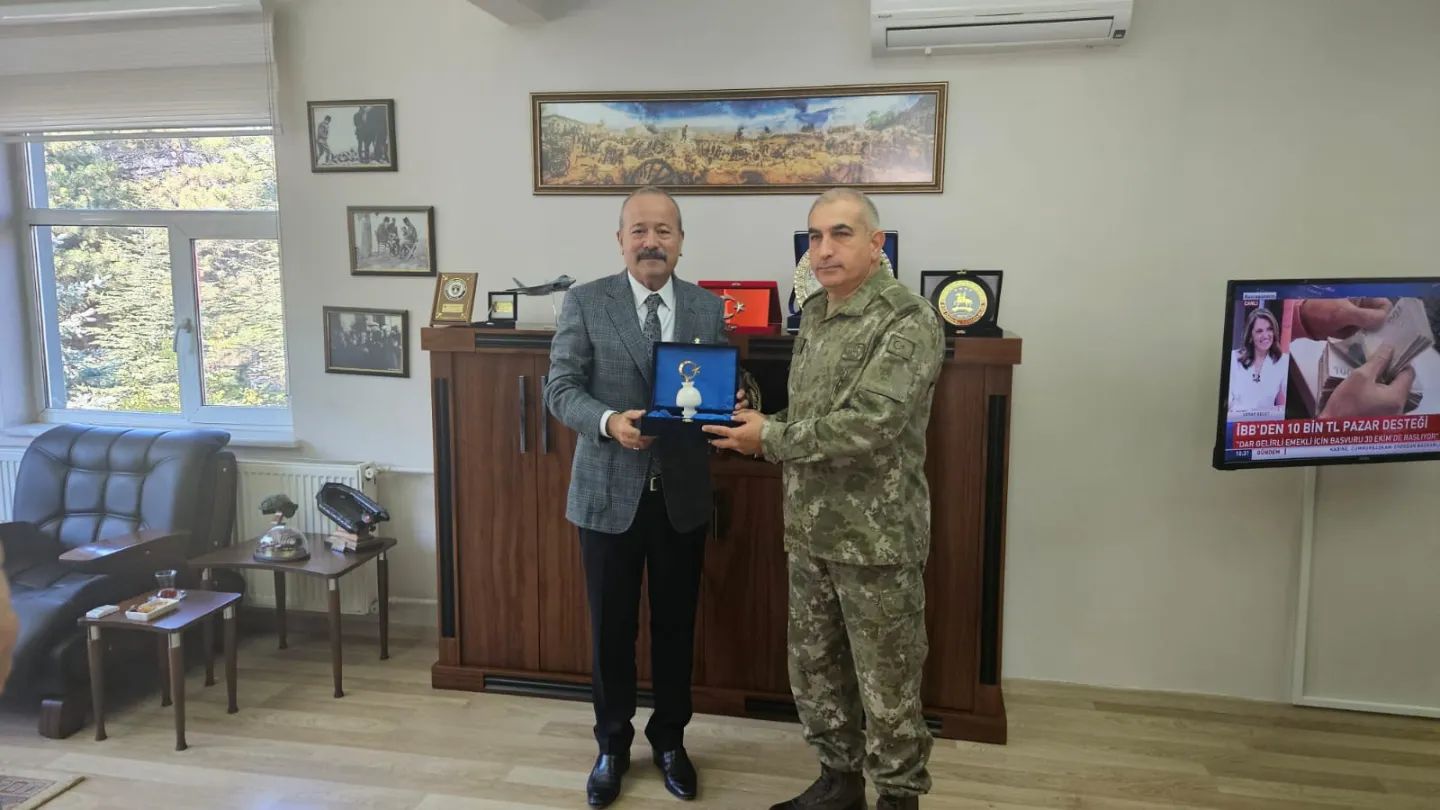 Ziyaretlerini Sürdüren MHP’li Taytak Tuğg. Fatih Dağlı’yla Bir Araya Geldi