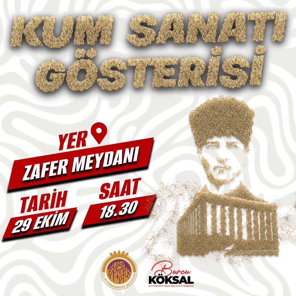BAŞKAN KÖKSAL ÖNCÜLÜĞÜNDE KUM SANATI GÖSTERİSİ YAPILACAK