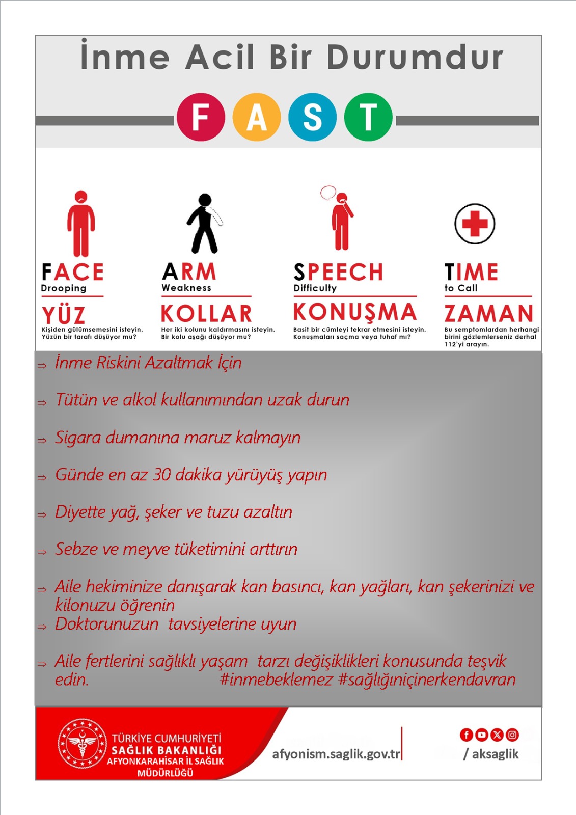 “İNME BEKLEMEZ: ERKEN DAVRAN!