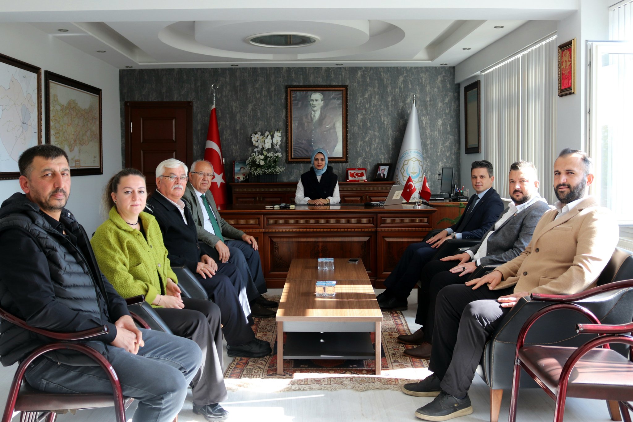 BAŞKAN ÇİÇEK YENİ ATANAN KAYMAKAM BAYDUŞ’U ZİYARET ETTİ