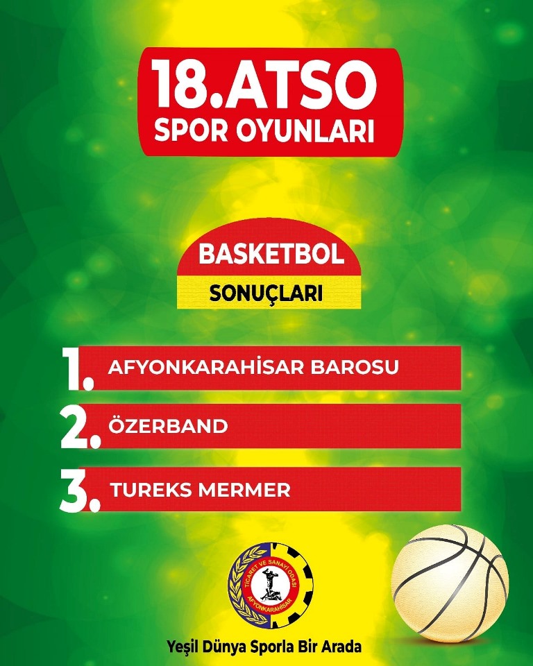 ATSO SPOR OYUNLARI BASKETBOL MÜSABAKALARI FİNAL MAÇI OYNANDI